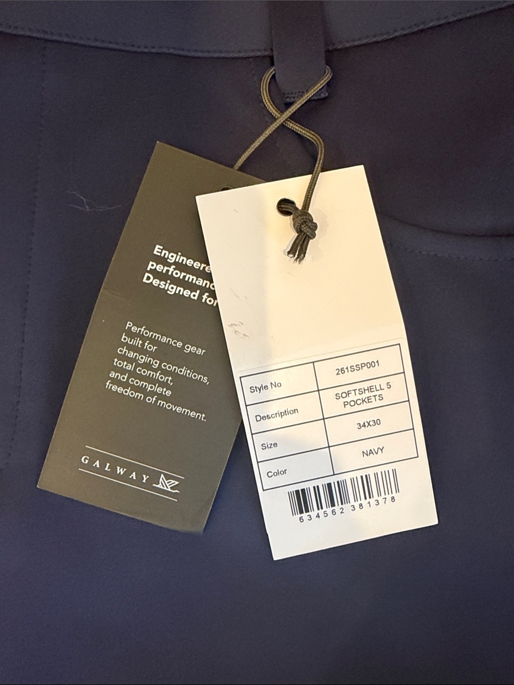 Navy Softshell Utility Jacket — 5-Pocket Performance Design